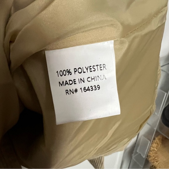 NWT Petal & Pup Tan Corduroy Blazer Jacket Double Breasted - Picture 9 of 12